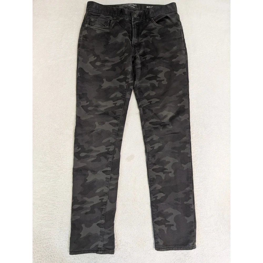Banana Republic Jeans Mens 30x32 Camo Travel Jean Stretch Slim Fit‎
